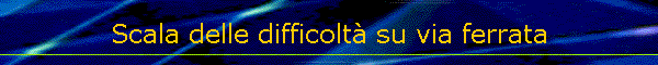 Scala delle difficoltà su via ferrata